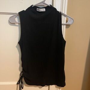 Elodie Black Sleeveless Top